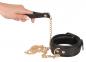 Preview: Leder Halsfessel u. Leine gold