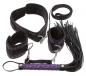Preview: Fessel Set lila/schwarz Preview: Fessel Set lila/schwarz