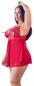 Mobile Preview: Rotes Spitzen Babydoll 1