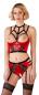 Preview: Rotes Bustier mit Straps-Slip