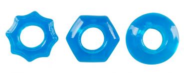 Stretchy cock ring set 3 pcs.