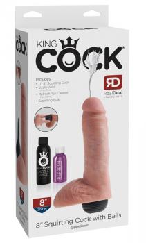 8" Squirting Cock with Balls