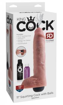 11" Squirting Cock with Balls