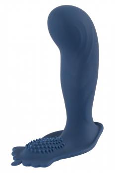 Vibrating butt plug with nubs