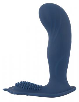 Vibrating butt plug with nubs