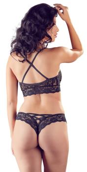 Schwarzer Soft BH und Slip Set_rs
