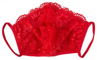 Maske mit Spitze