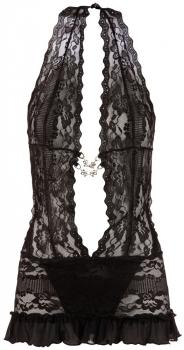 Spitzenkleid schwarz L