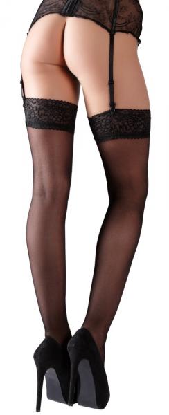 Schwarze Straps Strümpfe