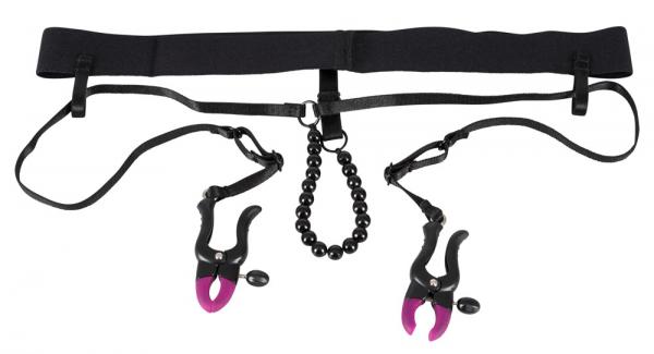 BK pearl string&silicone clamp BK pearl string&silicone clamp