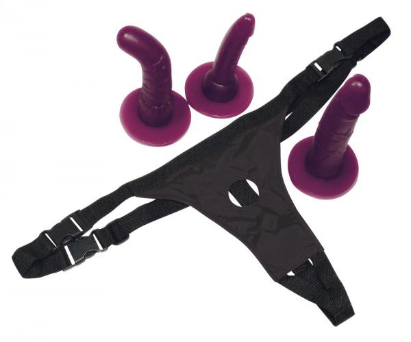 Bad Kitty Strap-On purple Set