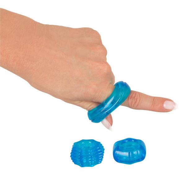 Stretchy cock ring set 3 pcs.