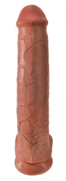 King Cock 15 Cock w Balls Tan