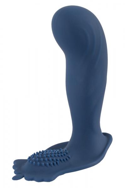 Vibrating butt plug with nubs