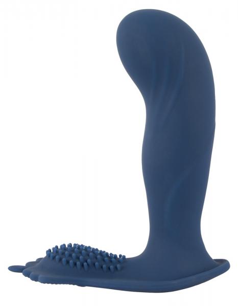 Vibrating butt plug with nubs