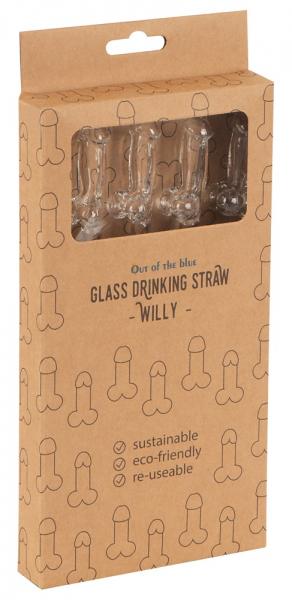 Glass Drinking Straw Willy