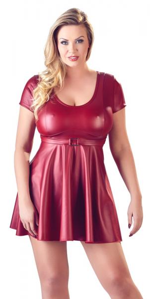 Minikleid mit Zierschnalle und Gürtel
